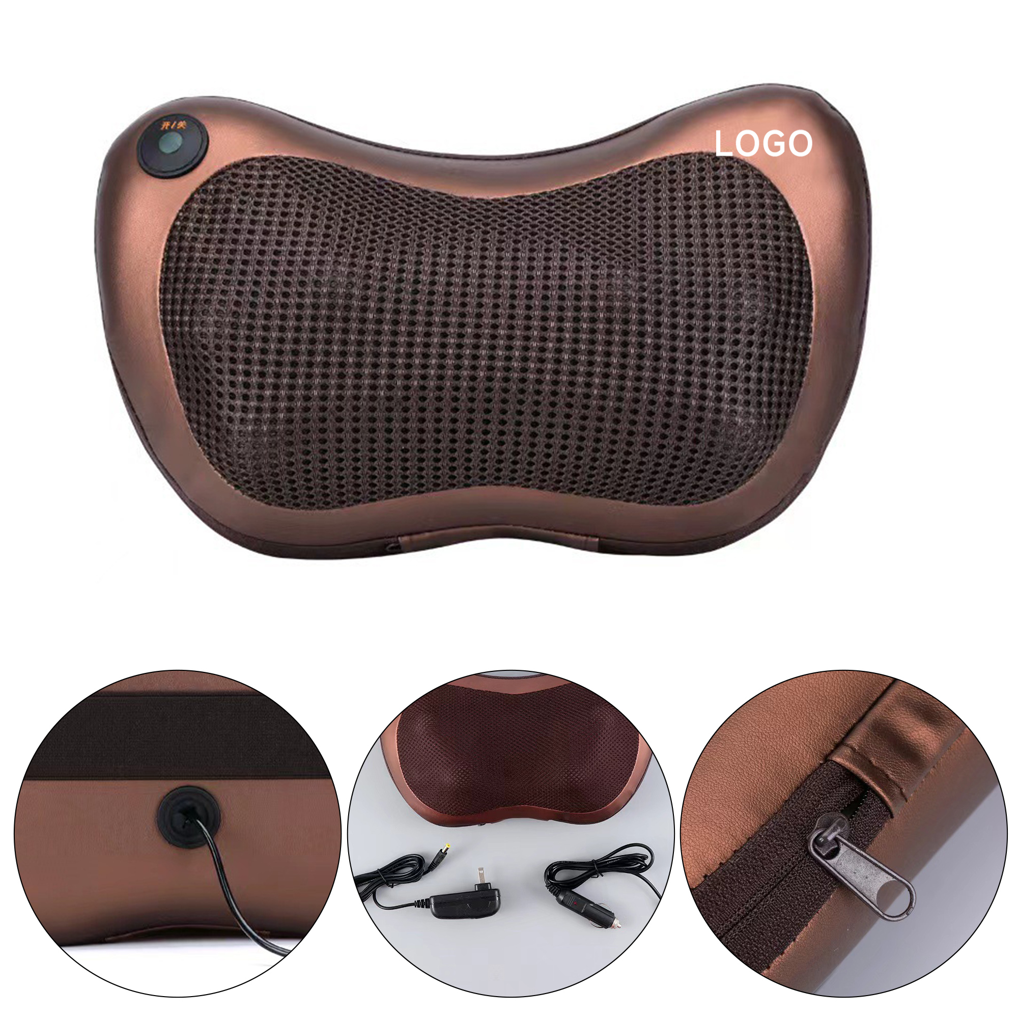 1 (1) Shiatsu Back And Neck Kneading Massage Pillow - Image 1