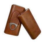 A leather cigar case that can hold 3 cigars - Image 4