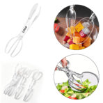 Food Grade PC Salad Tong Scissor Style Clear