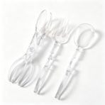 Food Grade PC Salad Tong Scissor Style Clear - Image 4