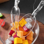 Food Grade PC Salad Tong Scissor Style Clear - Image 3