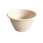 Flower Shape Disposable Paper Pulp Bowl Food Grade - Image 3