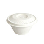 Flower Shape Disposable Paper Pulp Bowl Food Grade - Image 4