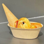 Flower Shape Disposable Paper Pulp Bowl Food Grade - Image 5