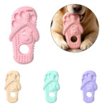 Slipper Shape Dog Chew Toy TPR Teething
