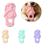 Slipper Shape Dog Chew Toy TPR Teething