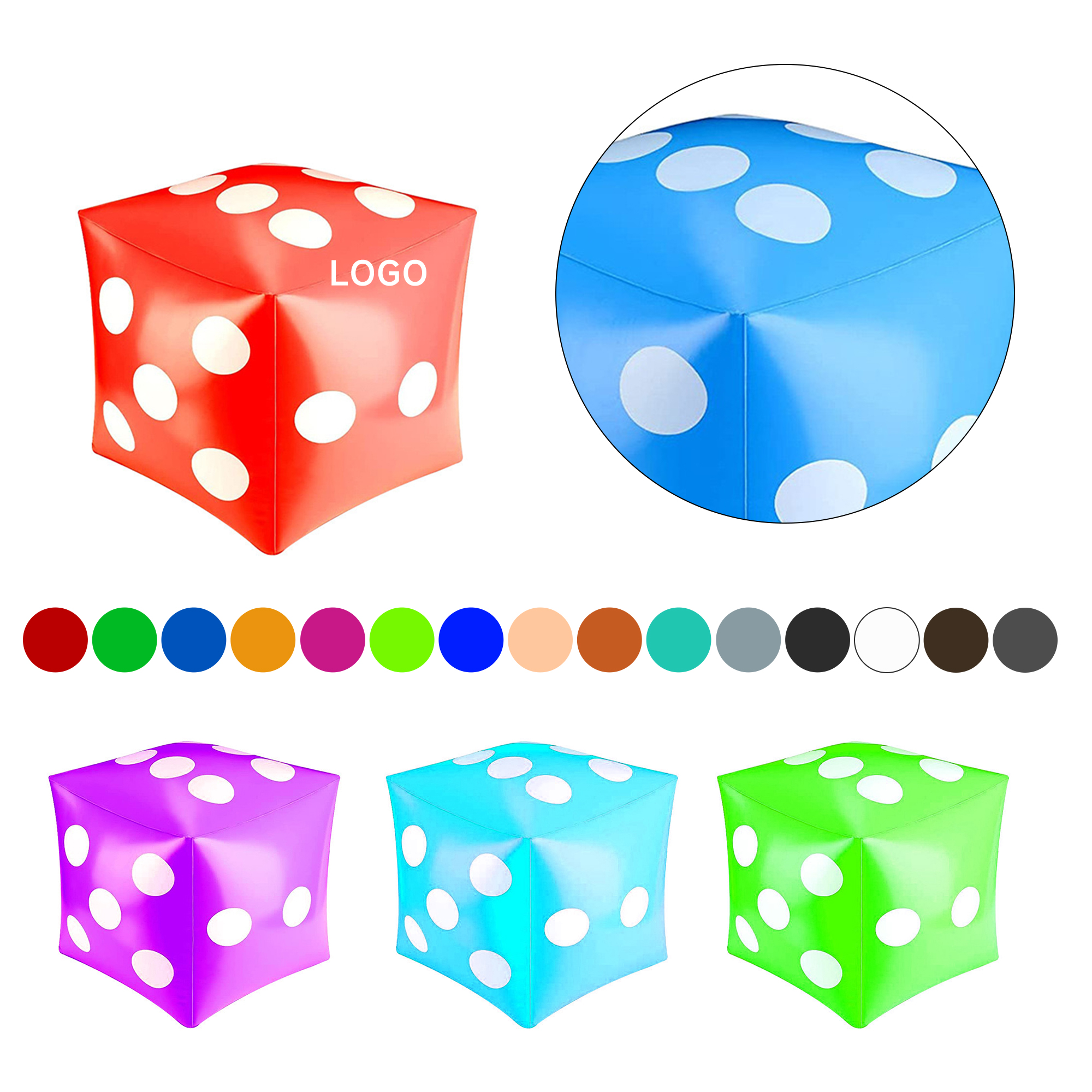 45456 Jumbo Inflatable Dice Toy - Image 1