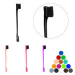 Double Sided Edge Brush ABS Plastic Comb