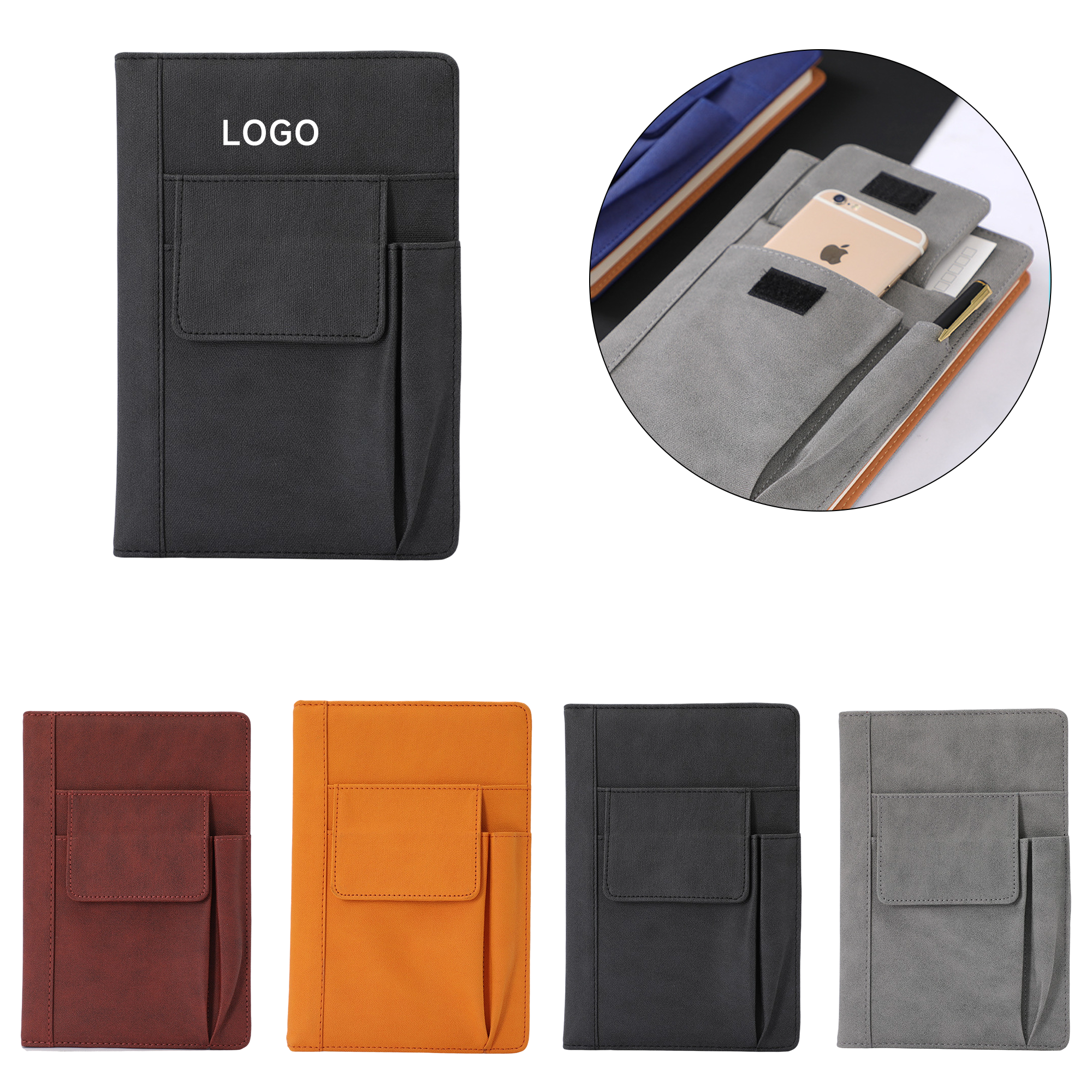 4556456 Refillable Lined PU Leather Journal Notebook - Image 1