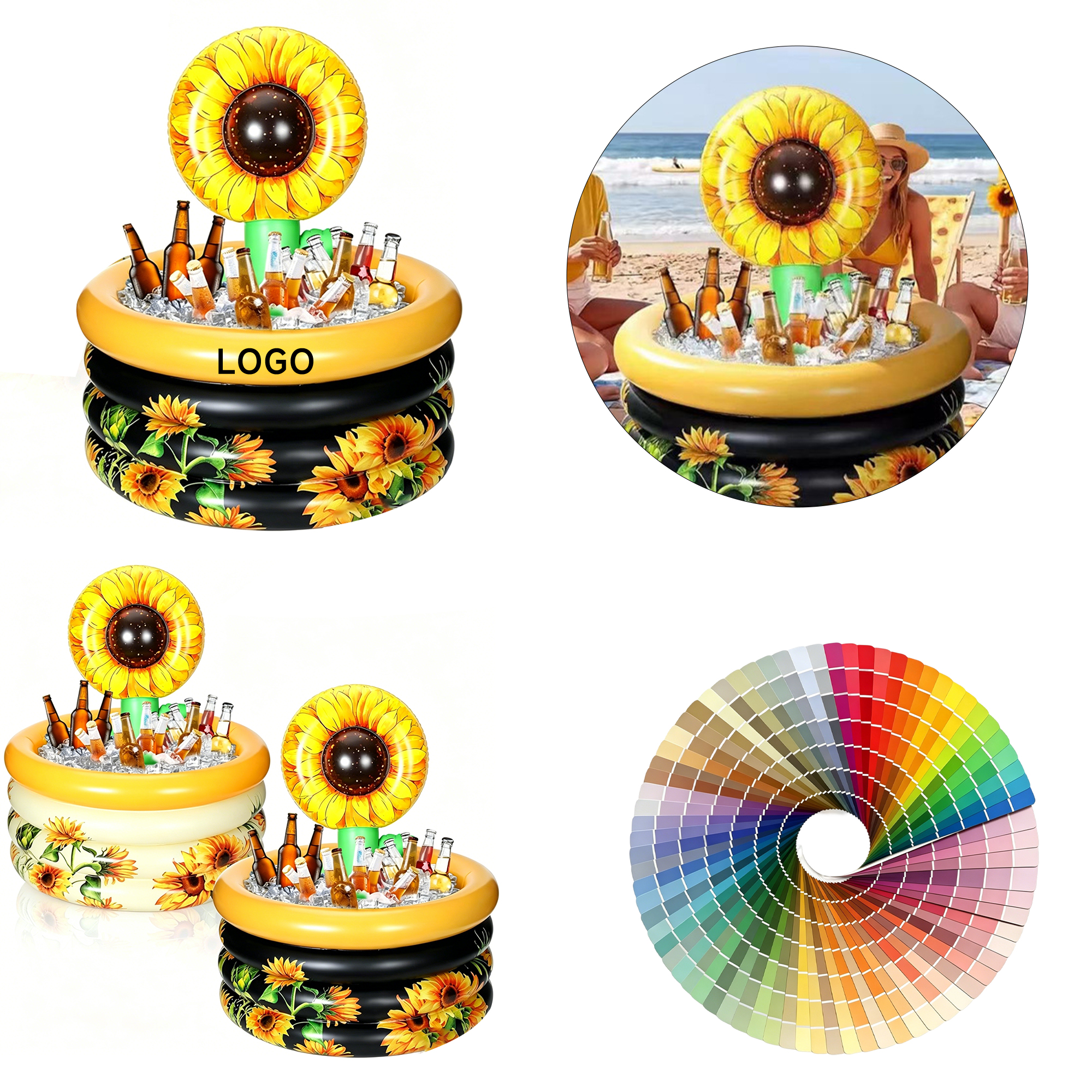 4564 Sunflower inflatable ice bucket - Image 1