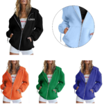 Women's Casual Long Sleeve Track Jacket