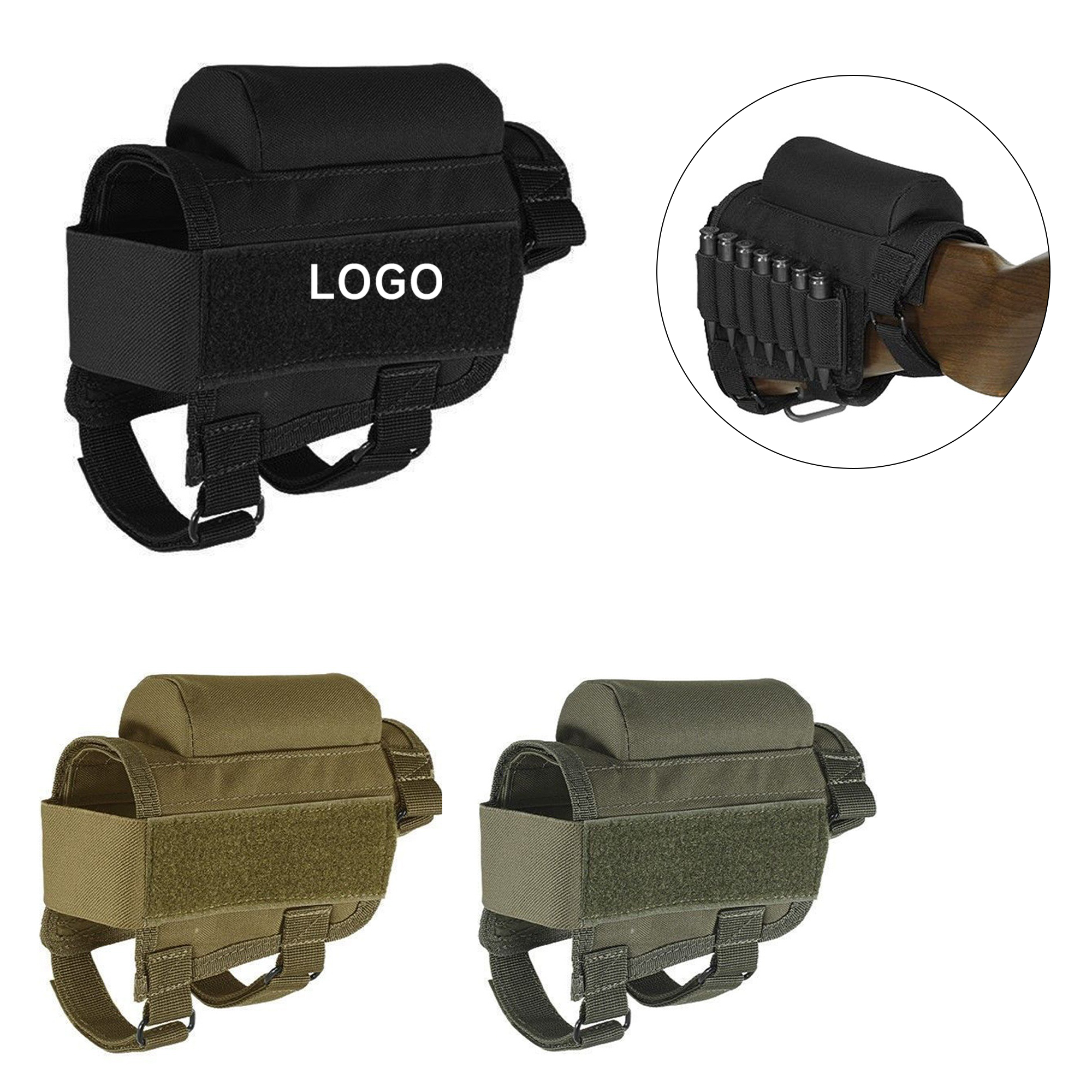 56565 Adjustable Buttstock Ammo Holder Bullet Bag - Image 1