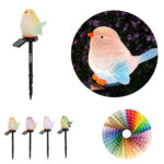 Waterproof Solar Bird Outdoor Decor Light