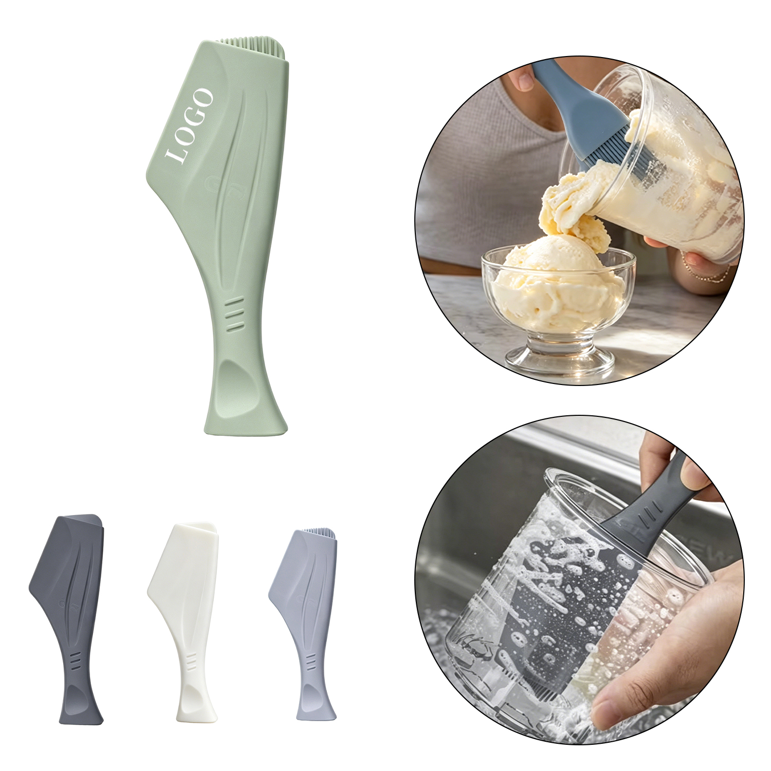 789789 Multifunctional Silicone Scraper Brush Blender Cleaner - Image 1