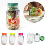 Salad Jar Plastic Vertical Layer Sealed Lunch Container - Image 2