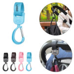 Stroller Hook ABS Carabiner Velcro Strap Clip