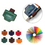 Magnetic Leather Bookmark Pen Holder