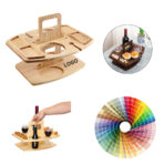 Portable Wooden Wine Rack and Outdoor Picnic Table