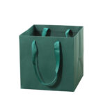 Square Paper Bag with Ribbon Handle - Image 2