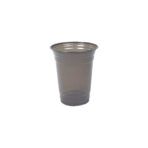 16 Oz Black Clear PET Cold Drink Cup with Lid - Image 2