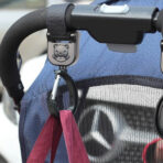 Stroller Hook ABS Carabiner Velcro Strap Clip - Image 4