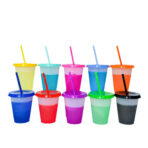 Color Changing Cup With Lid And Straw - Image 2