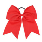 Large 8" Elastic Bow Cheer Hair Tie - Image 3