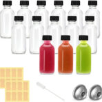 2 Oz Small Glass Bottle With Lid - Image 2