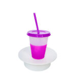 Color Changing Cup With Lid And Straw - Image 7
