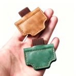 Magnetic Leather Bookmark Pen Holder - Image 3