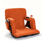 Foldable Stadium Seat with Adjustable Backrest and Cup Holder - Image 5