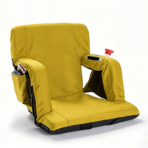 Foldable Stadium Seat with Adjustable Backrest and Cup Holder - Image 6